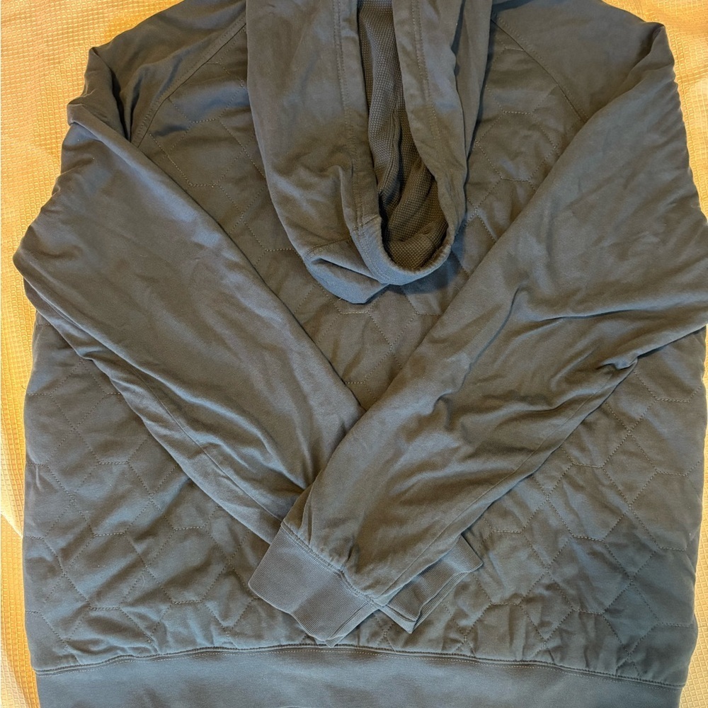L.L. Bean Quilted Cotton Zip Jacket Blue Large Regular - Picture 11 of 14